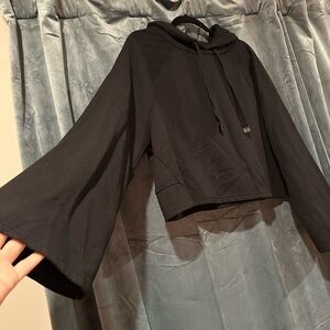 Athleta cropped bell sleeve hoodie